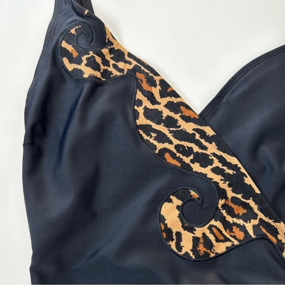Vintage Oscar De La Renta Leopard Bathing Suit - Picture 3 of 8